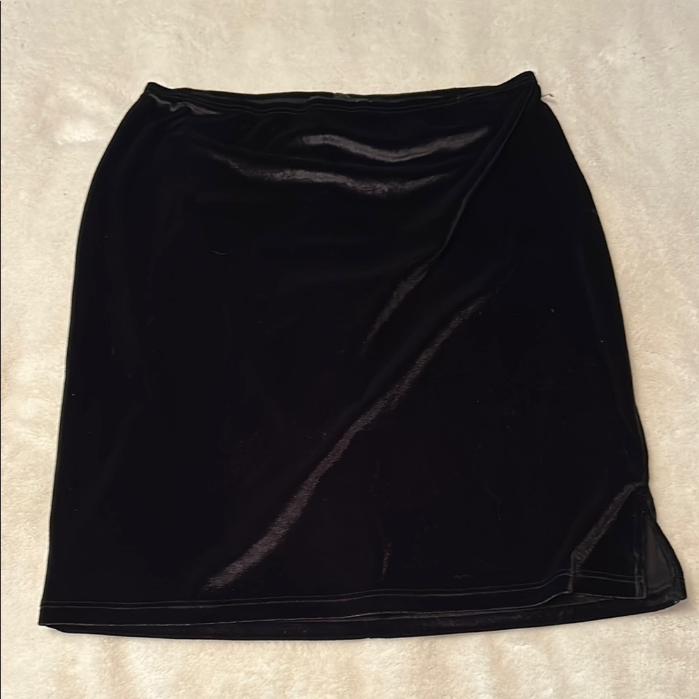 Popular Basics Black Pencil Mini Skirt